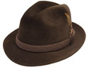 Flechet Velour Gentry Fedora Hat