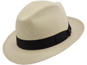Borsalino Amalfi Panama Straw Fedora Hat