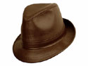High Roller Leather Fedora Hat