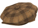 City Sport Cashmere/Wool Plaid Newsboy