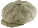 New York Plaid Linen Spitfire Cap