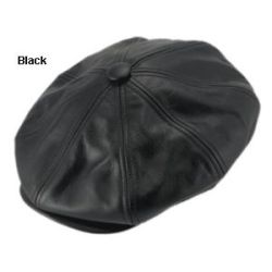 Cow Hide Newsboy Cap