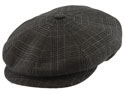 Borsalino Cashmere and Wool Plaid Newsboy