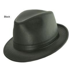 High Roller Leather Fedora Hat