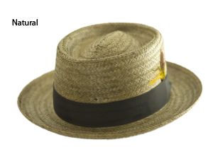 Coconut Pork Pie Straw Hat