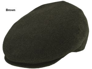 Stefeno Abe Cashmere and Wool Herringbone Ivy Cap