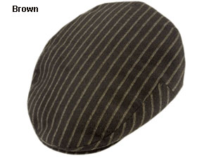 Borsalino Pinstripe Ivy Cap
