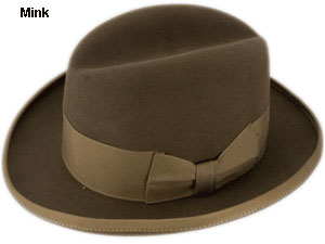 Beaver Brand Homburg Godfather Hat