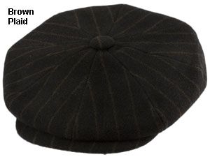 City Sport Plaid Newsboy Cap