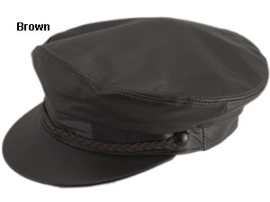 Leather Fiddler Cap