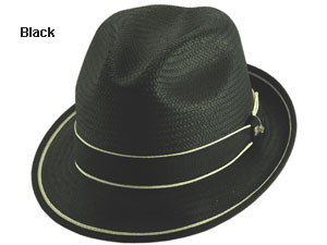 Bailey Drake Straw Fedora Hat