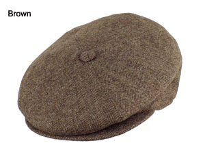 Merinos Herringbone Newsboy Cap