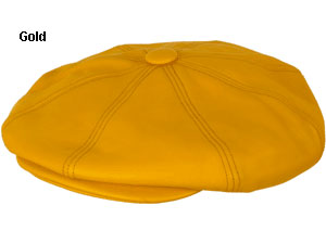 Leather Big Apple Cap