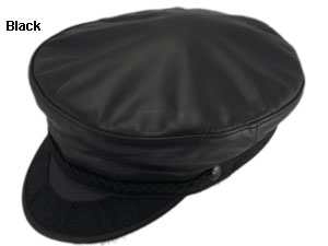 Leather Greek Fisherman Cap