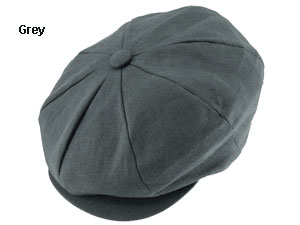 Linen Newsboy Cap
