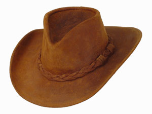 Minnetonka Leather Outback Aussie Hat