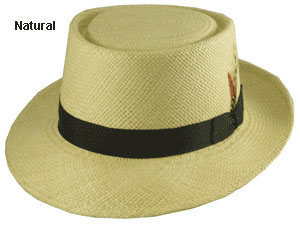 Panama Pork Pie Straw Hat
