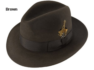 Scala Bogart Bound Edge Fedora Hat